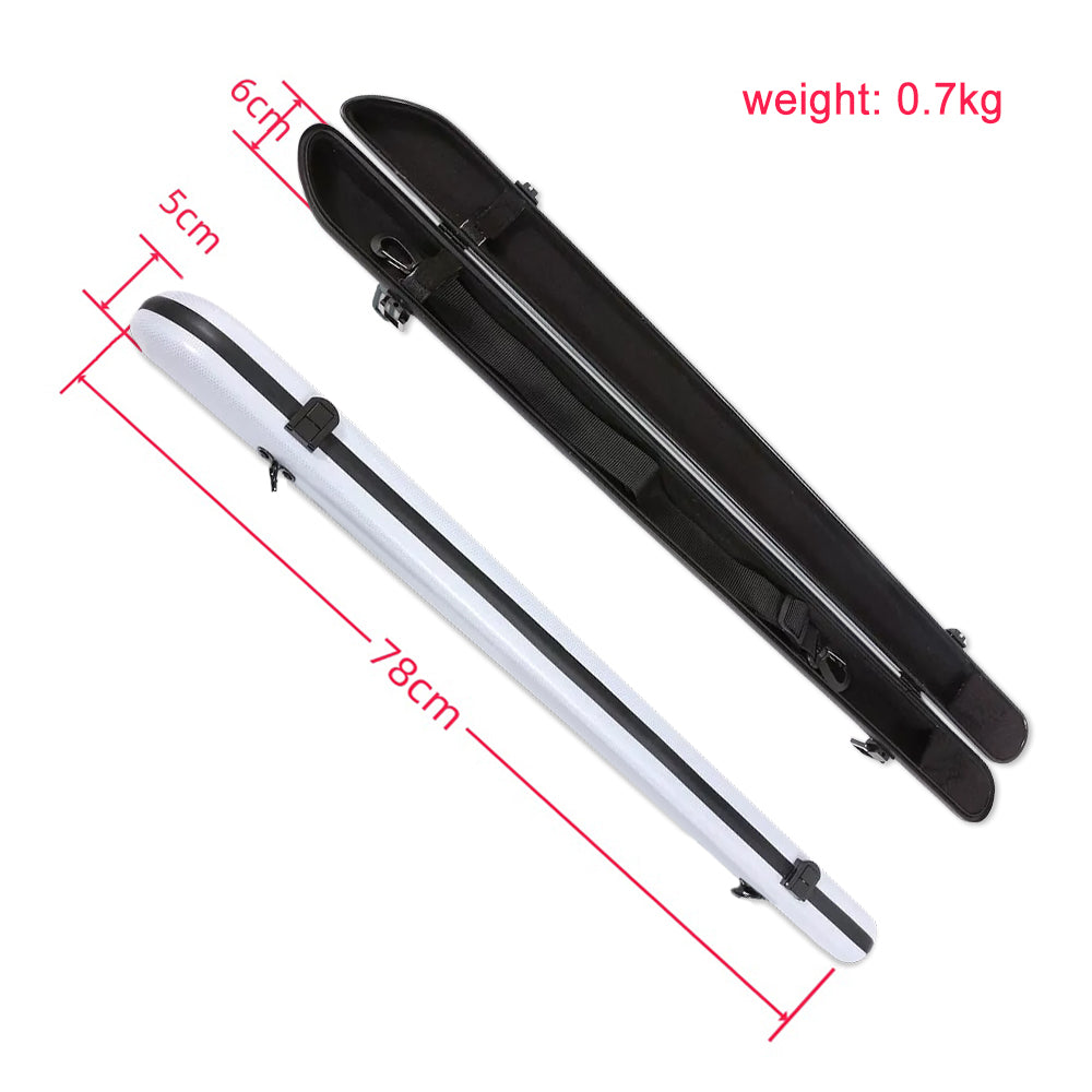 Yinfente violin bow case white bow bag carbon fiber box hold 2pcs violin bows strong light