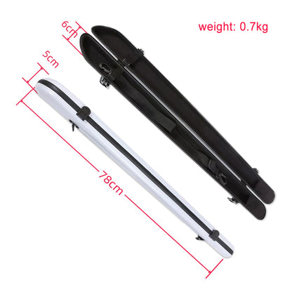 Yinfente violin bow case white bow bag carbon fiber box hold 2pcs violin bows strong light