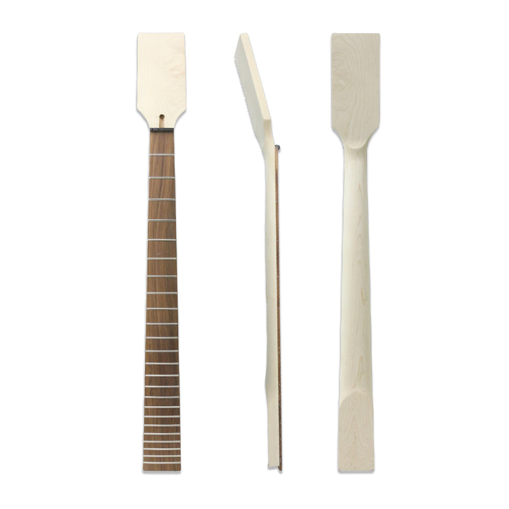 Yinfente Barotine Guitar Neck 24Fret 30Inch Maple Wood Paddle Head Rosewood Fretboard No Inlay DIY Guitar