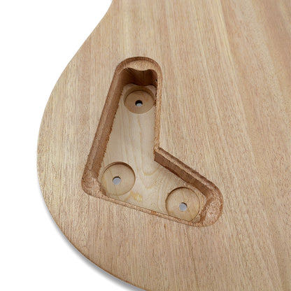Yinfente unfinished Mahogany Maple Wood Raw Guitar Body HH pickup for Electric Guitar DIY