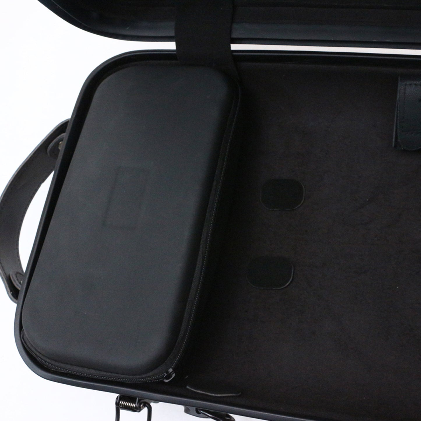 Yinfente Violin Case 4/4 Full Size Carbon Fiber Oblong 4/4 Violin Case with Music Sheet Bag Adjustable Backstrap Hygrometer Lightweight & Portable