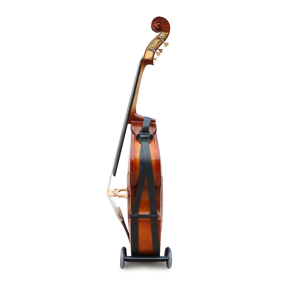 Yinfente Upright Bass Cart Bass Wheel Alternative Transport Carry String Bass Dolly Transport Double Bass Strong Durable