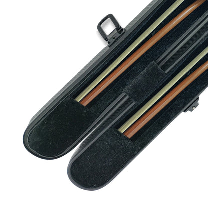 Yinfente Carbon Fiber Violin Viola Cello Bow Case Hard Carrying Case Lightweight Violin Bow Box Hold 2Pcs Bow Nice Protection (Black)