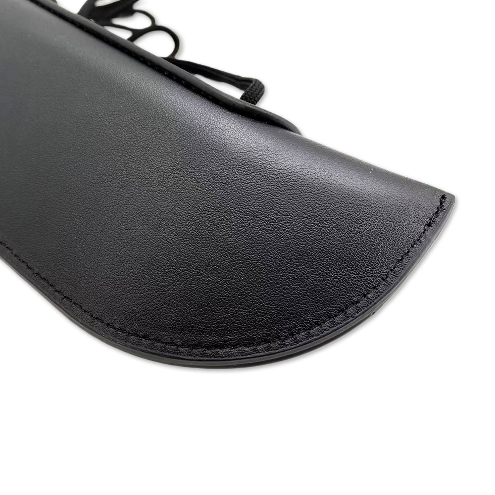Upright Bass Bow Bag Leather Quiver One Bow Holder for German and French Bass Bow Black (1 Pcs)