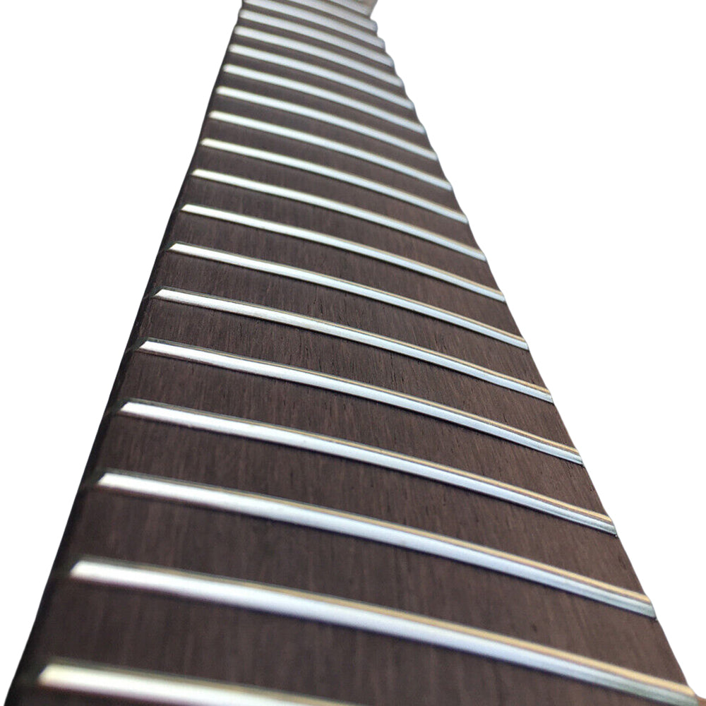 Yinfente New electric guitar neck 22fret 25.5inch No inlay Maple wood neck with rosewood fretboard bolt on heel LP style