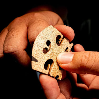 10 Pcs Baroque Style Violin Bridge 4/4 Full Size,Maple Solid Wood Finer Grade Hand-Carved Violin Parts Replacement