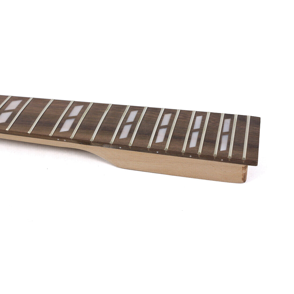 Yinfente New Guitar Neck 22fret 24.75Inch Mahogany Rosewood ibanez Head parallel Inlay Normal Nut