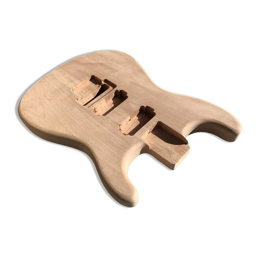 Unfinished Guitar Body Floyd Rose DIY Replacement for Guitar Project Build Your Own HH Style Bolt on Heel