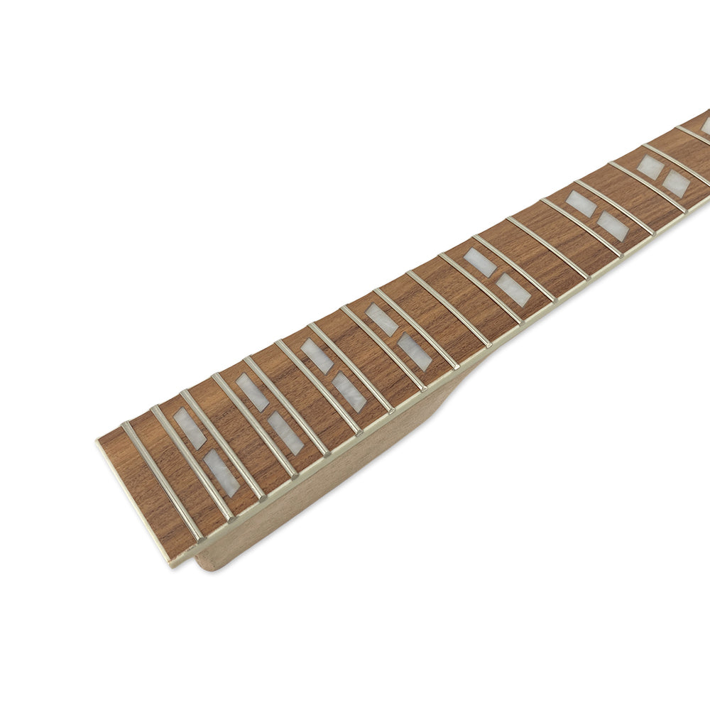 Yinfente New Guitar Neck 22fret 24.75Inch Mahogany Rosewood ibanez Head parallel Inlay Normal Nut
