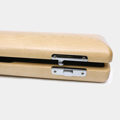 Yinfente 17 Hole Flute Case B Foot Hard Flute Case Sturdy Wooden Case Solid Wood Nice Protection (B Foot)