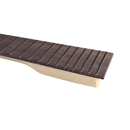 Yinfente New electric guitar neck 22fret 25.5inch No inlay Maple wood neck with rosewood fretboard bolt on heel LP style
