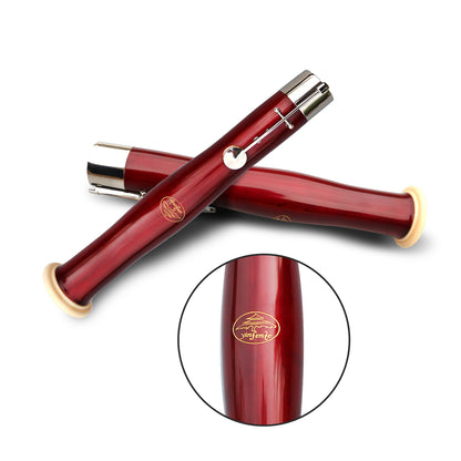 Yinfente Bassoon Maple Wooded Bassoon C Key 26 Keys Silver Plated Woodwind Instrument with Case Accessories