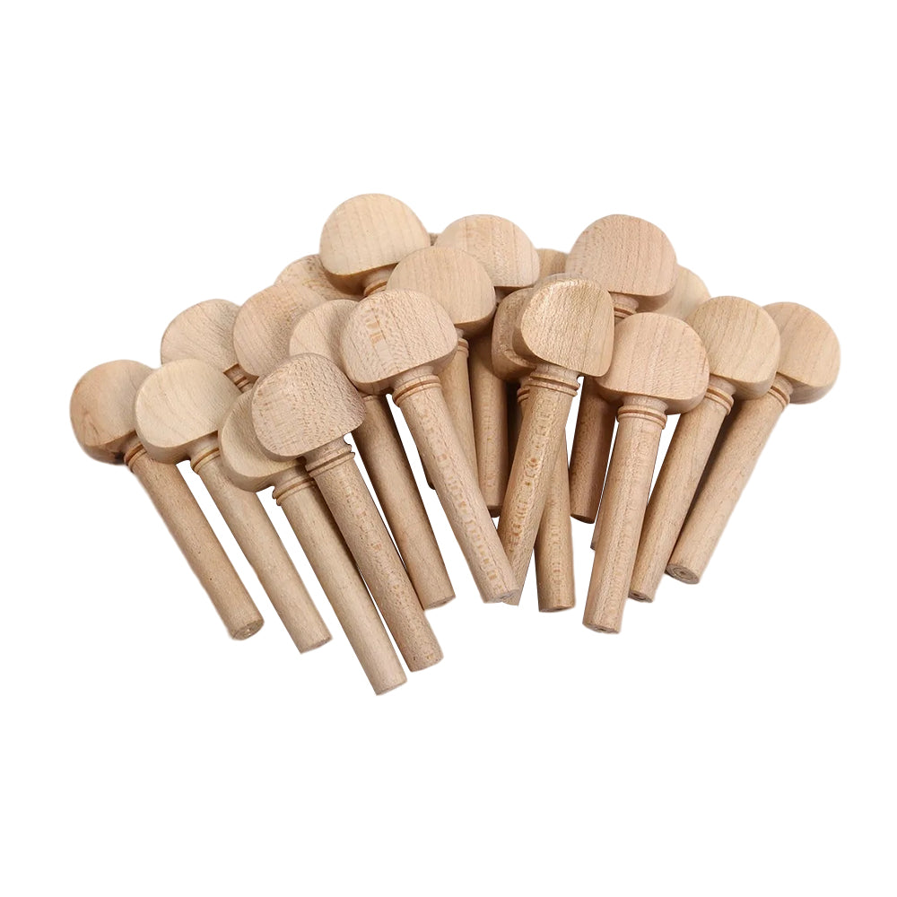 Yinfente 1000pcs Violin peg 4/4 Maple wood Violin Pegs String Adjuster Full Size