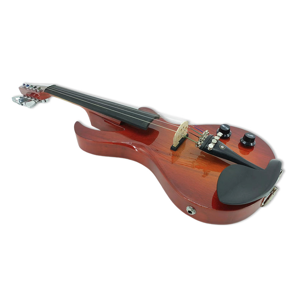5String Violin 4/4 Electric Violin Guitar Shape Professional Solid Wood Violin with Ebony Fittings