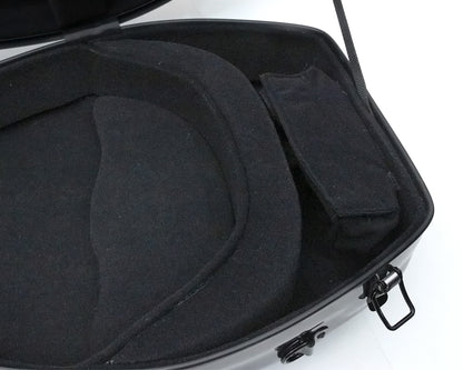 Yinfente Lightweight Fiberglass Viola Case for 16 Inch to 16.5 Inch Size Hard Viola Case with Backstraps, Waterproof Shell (Blue)