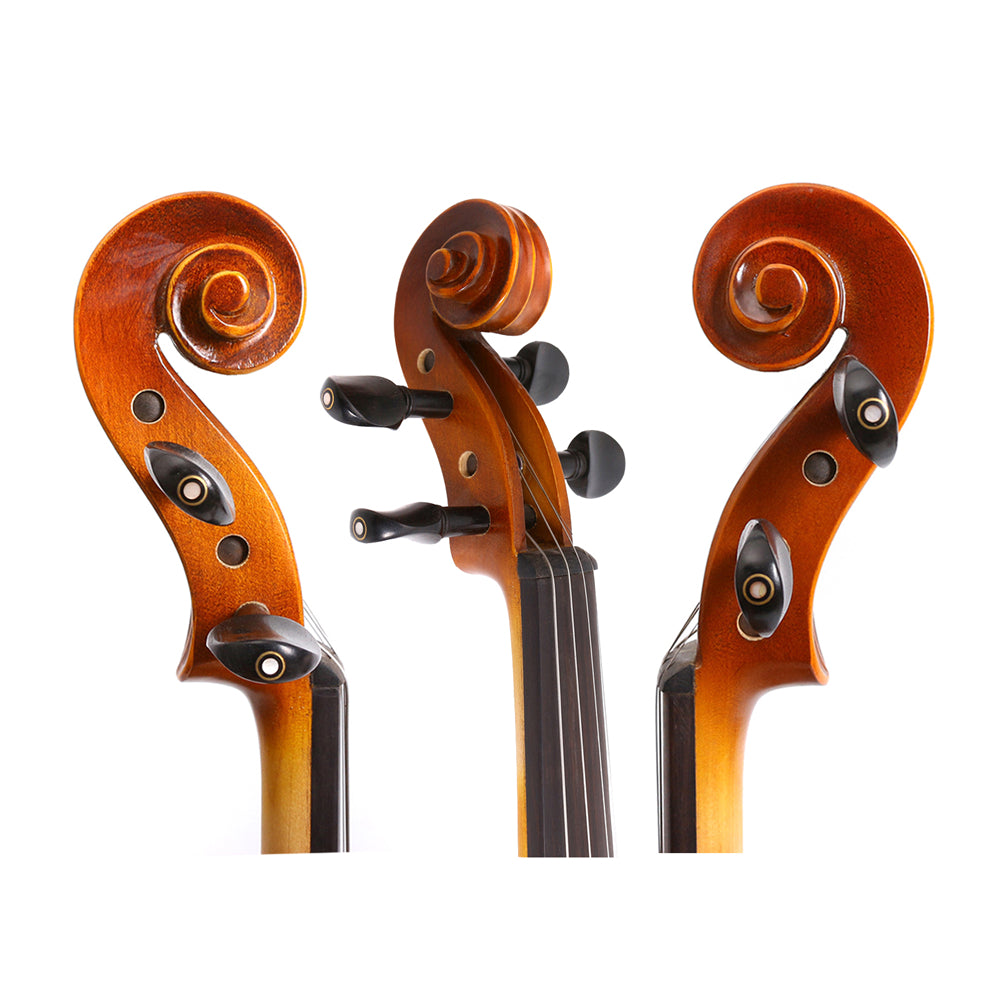 Yinfente 1/8 Acoustic Violin Kit Full Size Fiddle Maple Spruce Top Ebony Fittings for Beginner,Student,Adult with Hard Case,Bow,Extra Strings,Shoulder Rest Handcrafted