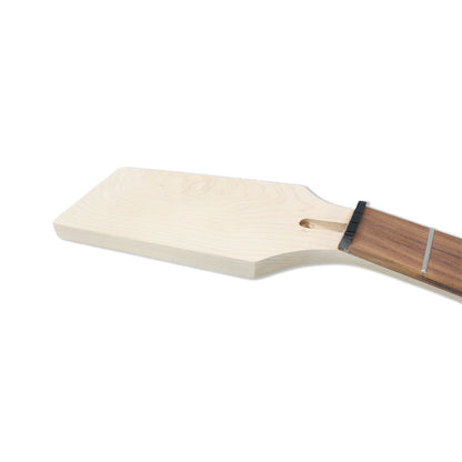 Yinfente Barotine Guitar Neck 24Fret 30Inch Maple Wood Paddle Head Rosewood Fretboard No Inlay DIY Guitar