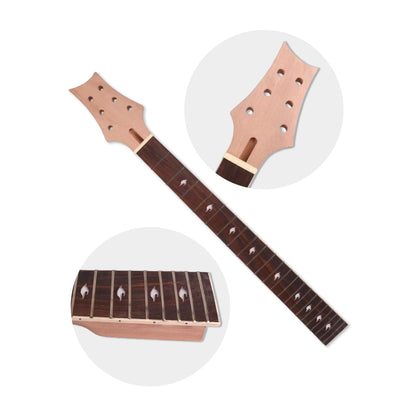 Yinfente New electric guitar neck 22fret 25inch Mahogany Rosewood Fretboard Nice Inlay PRS guitar neck