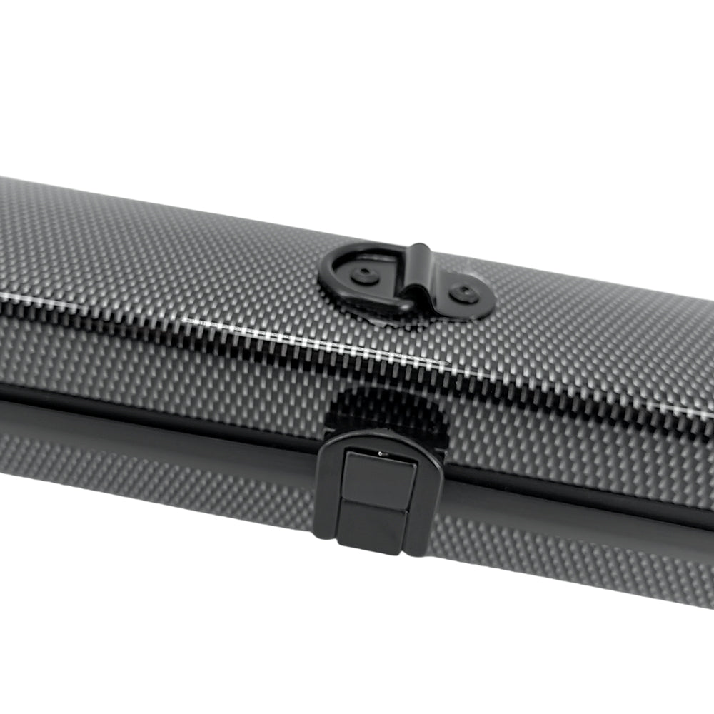 Yinfente Carbon Fiber Violin Viola Cello Bow Case Hard Carrying Case Lightweight Violin Bow Box Hold 2Pcs Bow Nice Protection (Black)