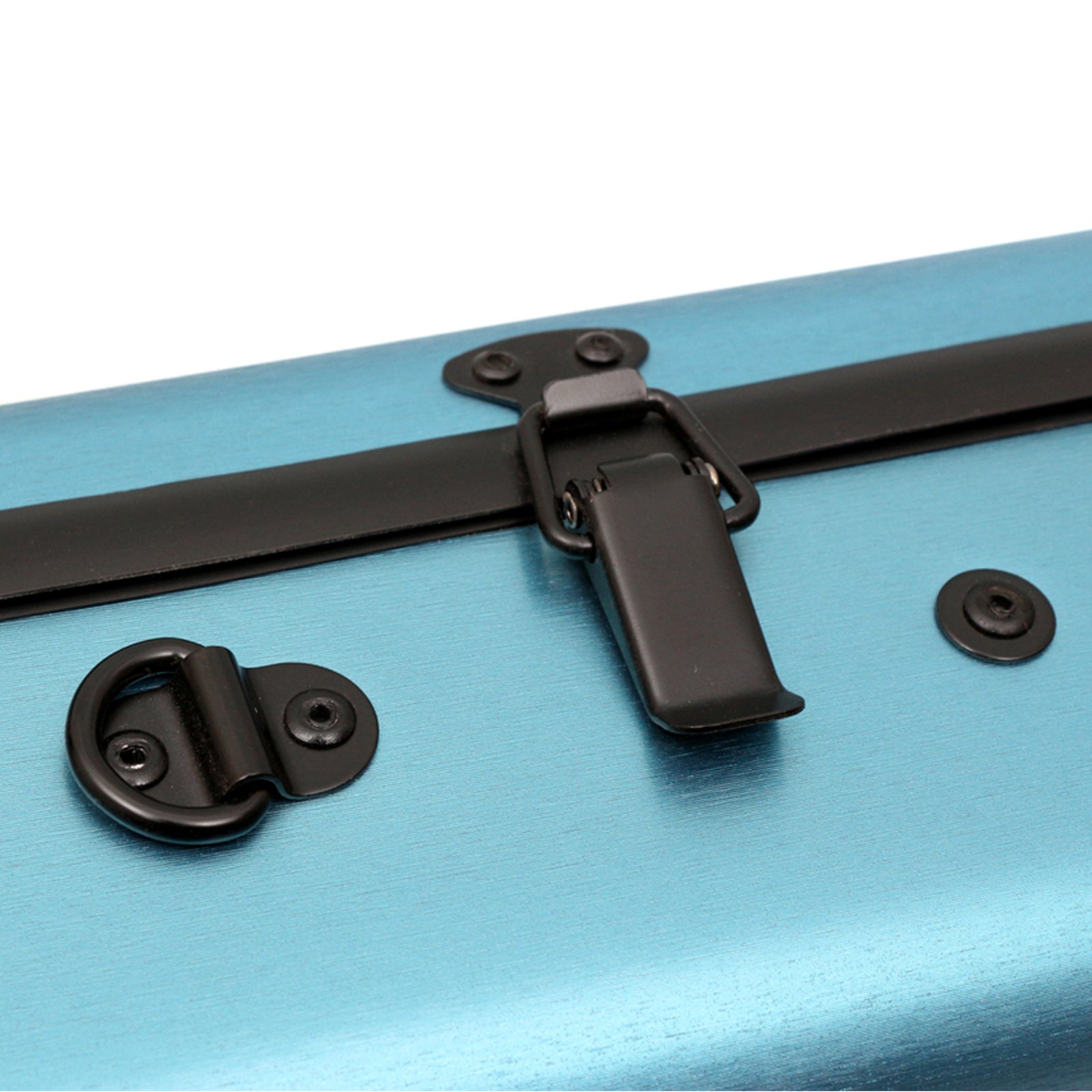 Violin Case 4/4 Full Size Strength Carbon Fiber Hard Shell Durable Handles Internal Storage with Backpack Straps Music Sheet Bag (Blue,Safety Lock)