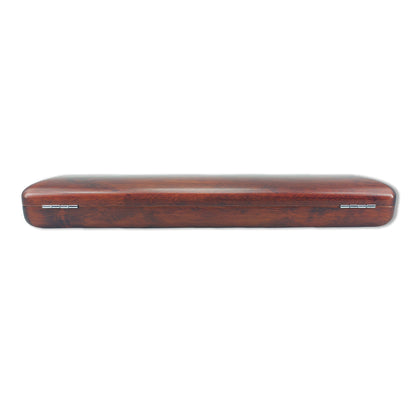Yinfente Flute Case Hard Shell C Foot, Hole C 16 Keys Flute Wooden Box for Flute Players (C Foot-Red)