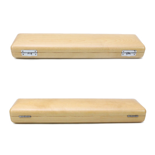 Yinfente 17 Hole Flute Case B Foot Hard Flute Case Sturdy Wooden Case Solid Wood Nice Protection (B Foot)