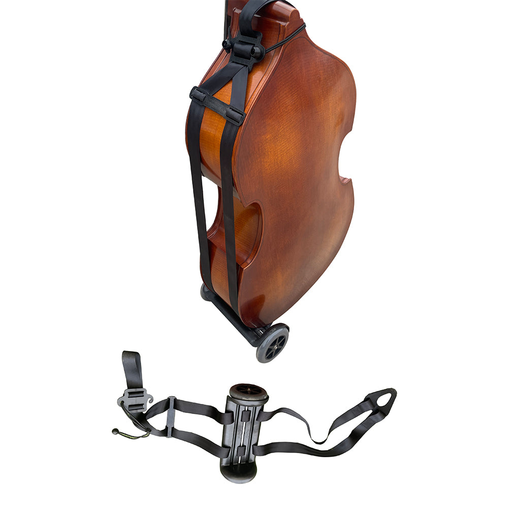 Yinfente Upright Bass Cart Bass Wheel Alternative Transport Carry String Bass Dolly Transport Double Bass Strong Durable