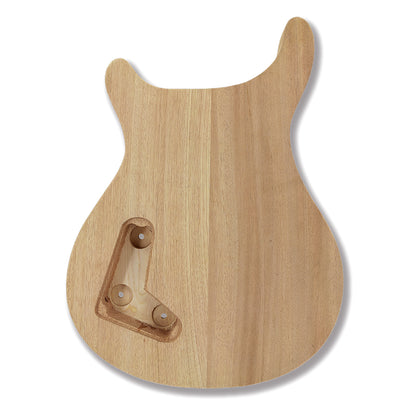 Yinfente unfinished Mahogany Maple Wood Raw Guitar Body HH pickup for Electric Guitar DIY