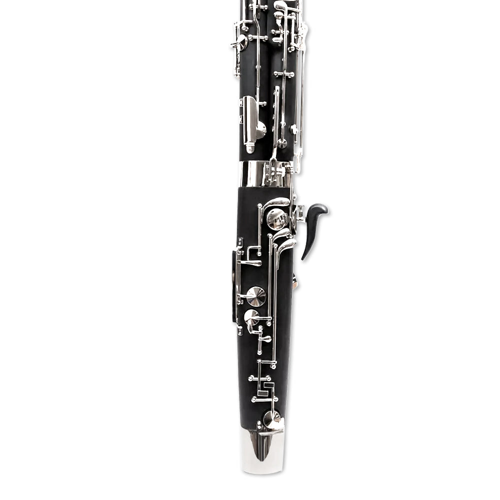 yinfente Ebonite Wood Bassoon C Key 26 Keys Woodwind Instrument with Case Accessories