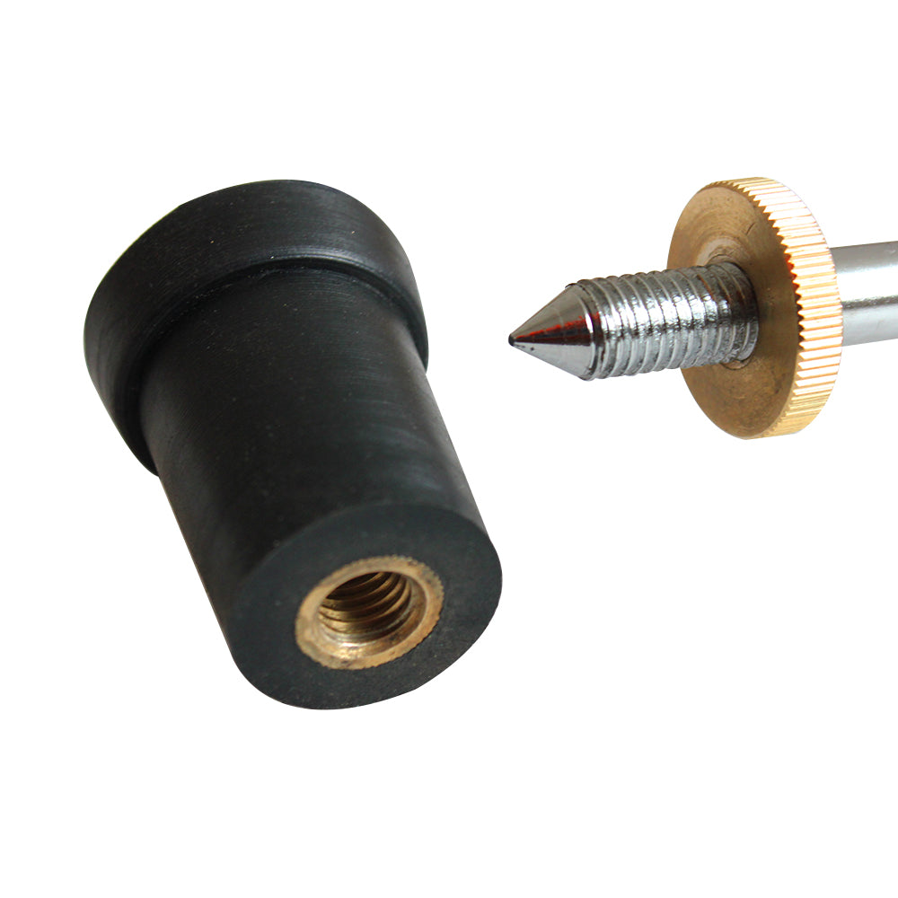 Bass Endpin Rubber Tip Stopper, 10Mm Metal Screw Thread, 25Mm Diameter