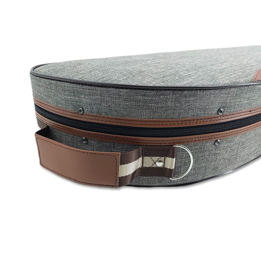 Violin Case 4/4 Full Size Nylon Oxford Lightweight Box Adjustable Shoulder Straps Travel Violin Case Bag (Grey)
