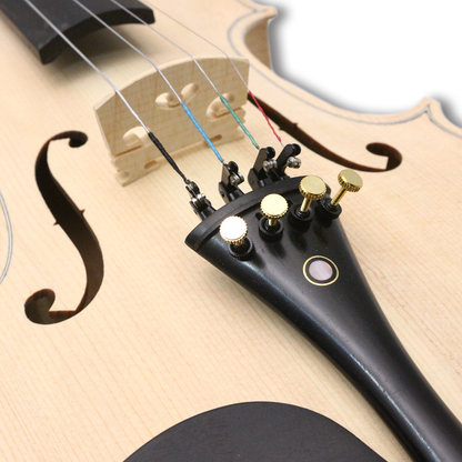 White DIY 4/4 Unfinished Professional Handmade Violin Exquisite Flame Maple