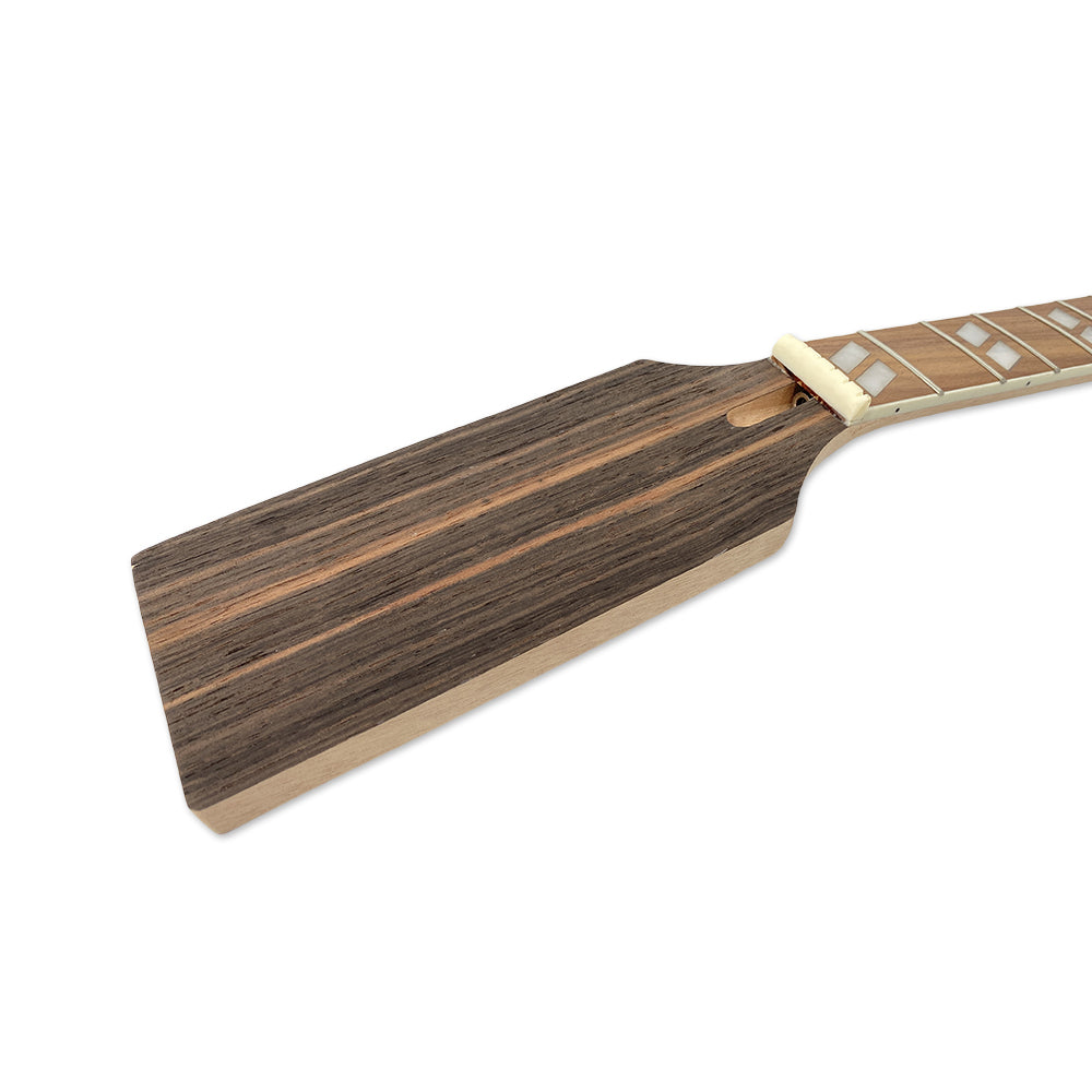 Yinfente New guitar neck 22fret 25.5 inch Paddle headstock maple wood Rosewood Fretboard with binding bolt on heel