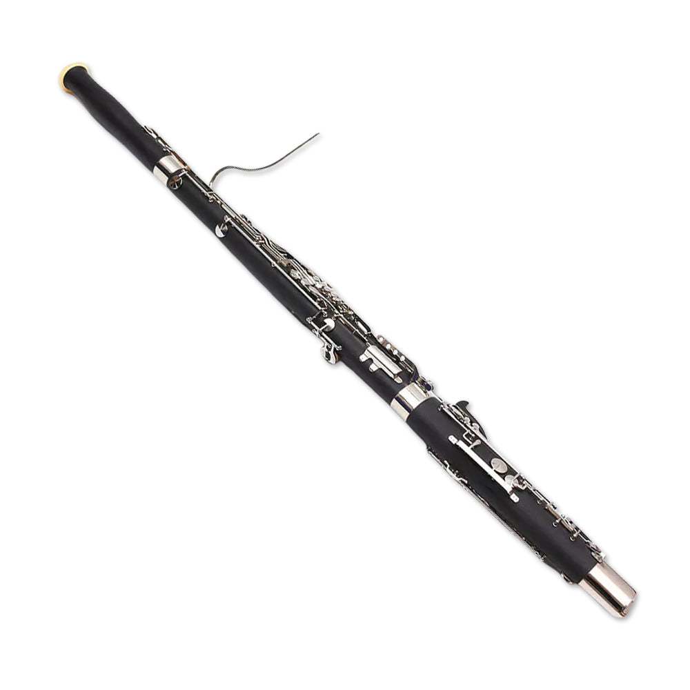 yinfente Ebonite Wood Bassoon C Key 26 Keys Woodwind Instrument with Case Accessories