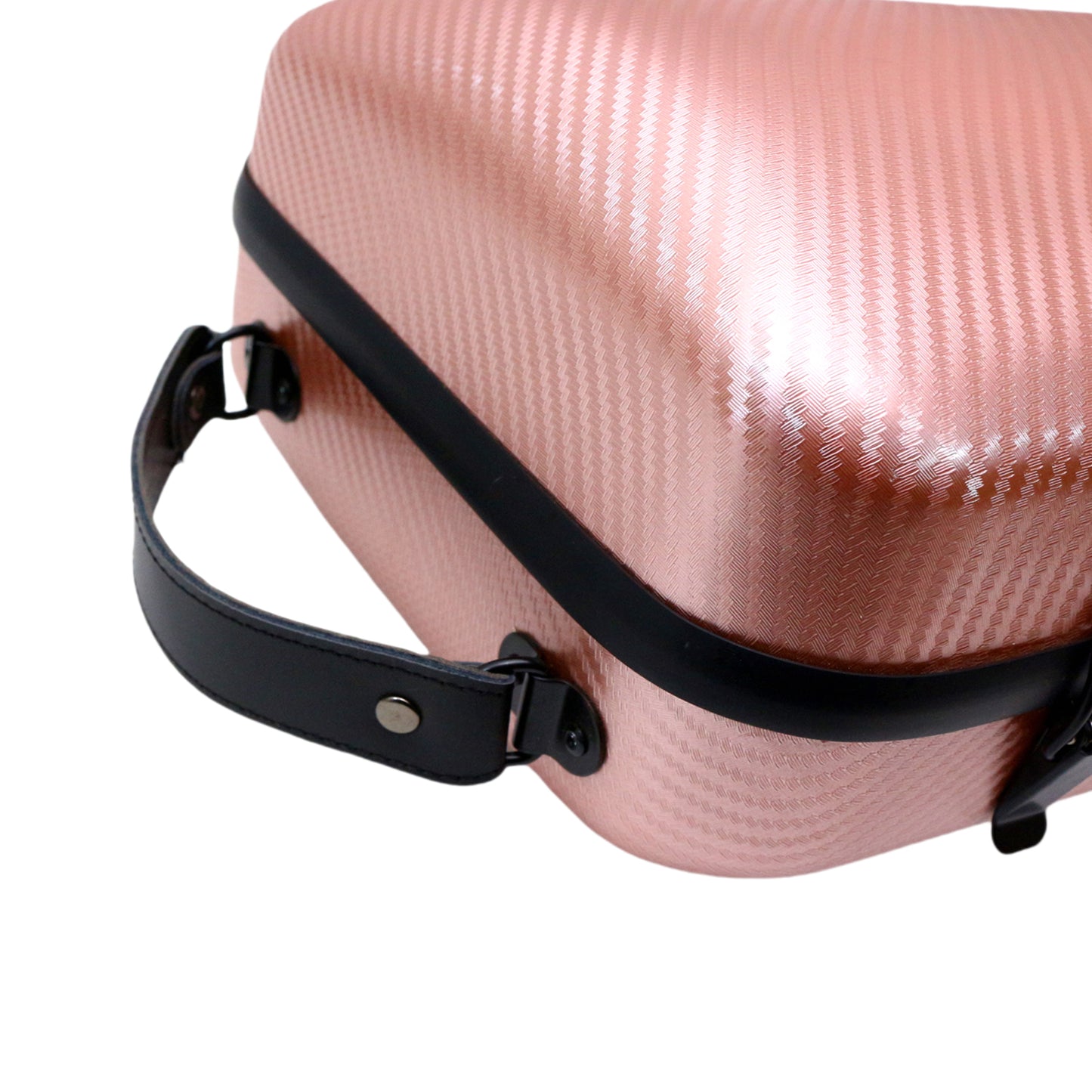 Yinfente Violin Case 4/4 Full Size Carbon Fiber Oblong 4/4 Violin Case with Music Sheet Bag Adjustable Backstrap Hygrometer Lightweight & Portable