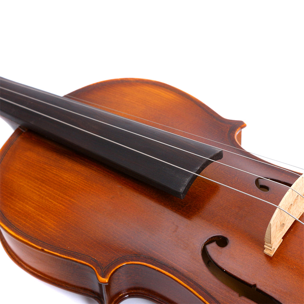 Yinfente 1/8 Acoustic Violin Kit Full Size Fiddle Maple Spruce Top Ebony Fittings for Beginner,Student,Adult with Hard Case,Bow,Extra Strings,Shoulder Rest Handcrafted