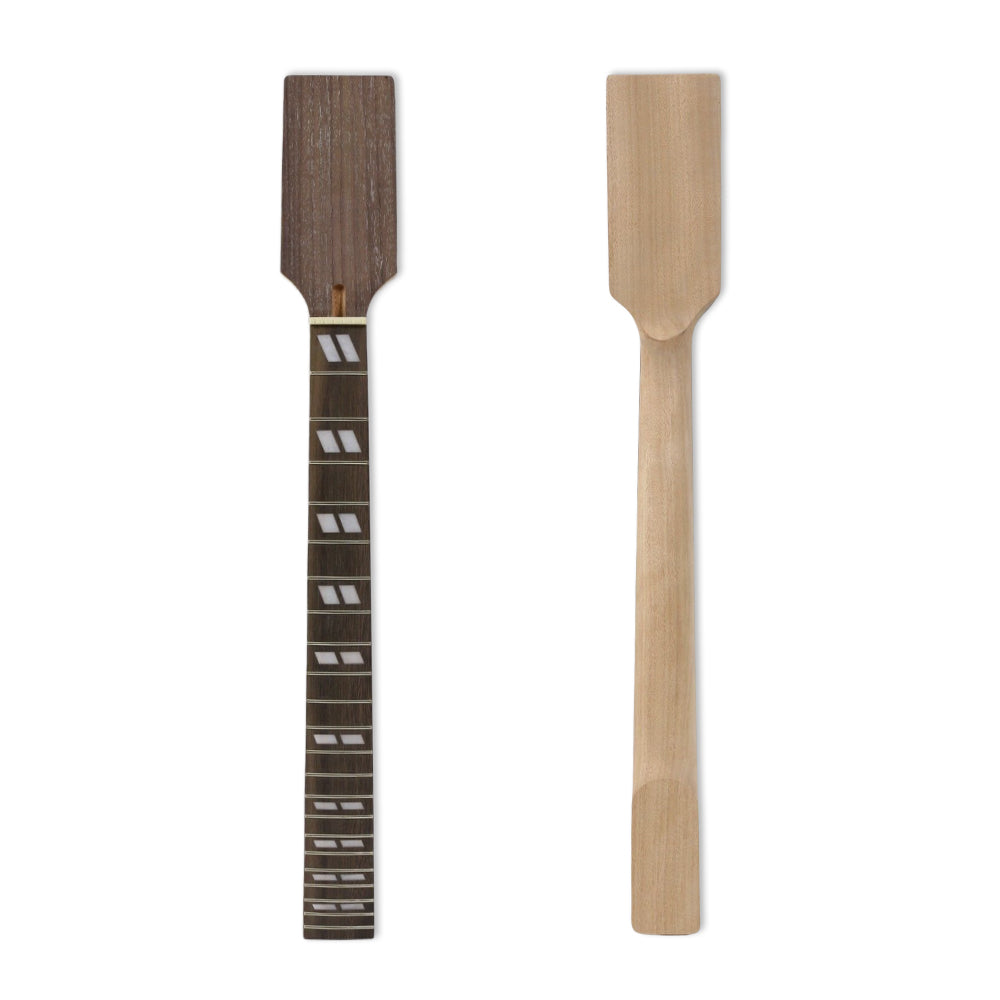 Yinfente New Guitar Neck 22fret 24.75Inch Mahogany Rosewood ibanez Head parallel Inlay Normal Nut