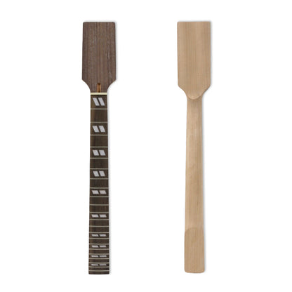 Yinfente New Guitar Neck 22fret 24.75Inch Mahogany Rosewood ibanez Head parallel Inlay Normal Nut