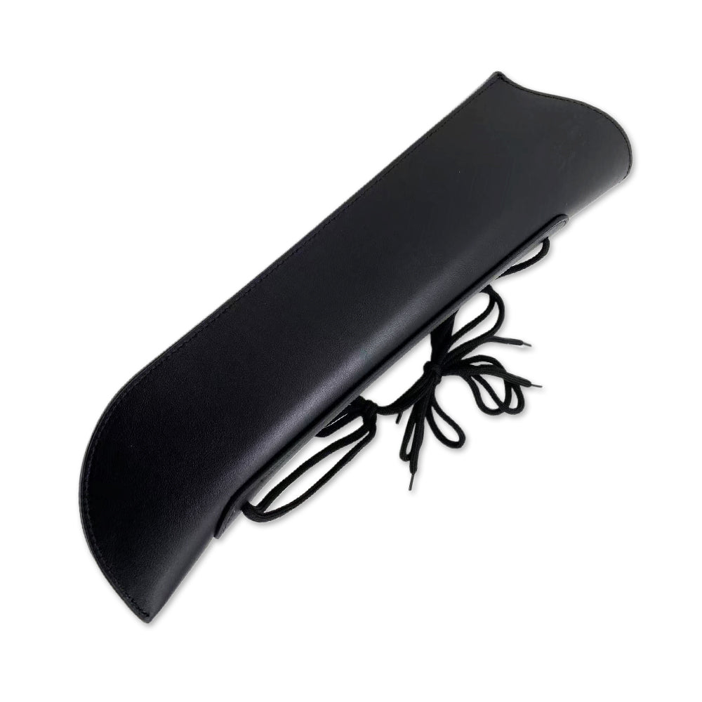 Upright Bass Bow Bag Leather Quiver One Bow Holder for German and French Bass Bow Black (1 Pcs)