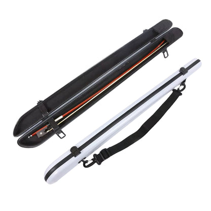 Yinfente violin bow case white bow bag carbon fiber box hold 2pcs violin bows strong light