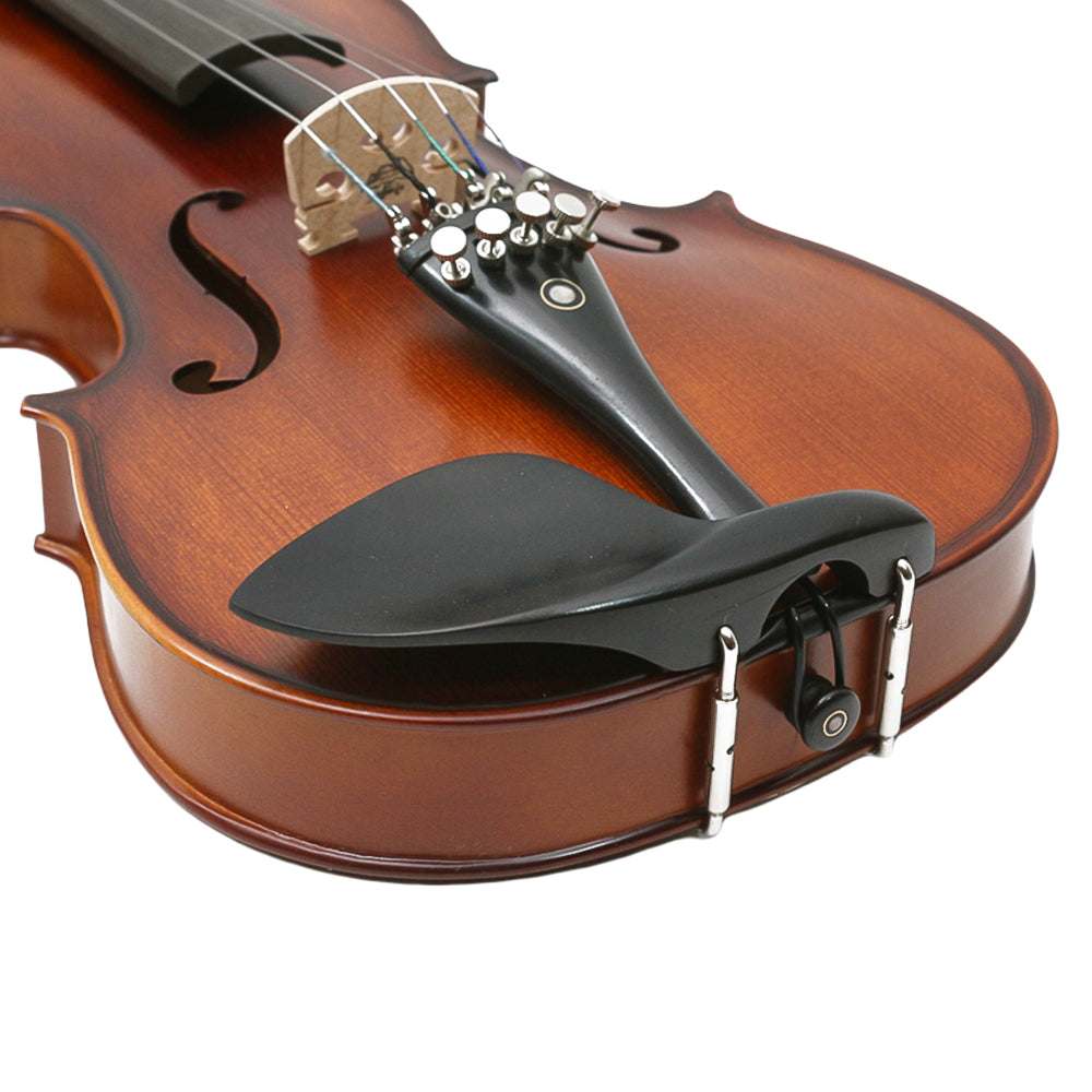 5 String Acoustic Violin 4/4 Kit Maple Back Spruce Top Ebony Fittings Fine Tuner Handmade Violin with Case,Bow (5 String,Brown)