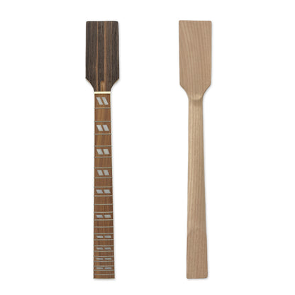 Yinfente New guitar neck 22fret 25.5 inch Paddle headstock maple wood Rosewood Fretboard with binding bolt on heel