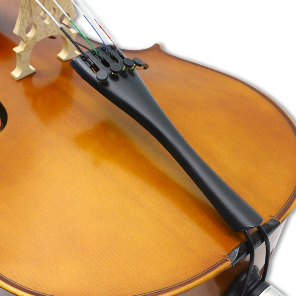 Yinfente 1/2 Size Cello,Beginner,Spruce Top Maple Back and Ebony Fittings Acoustic Cello Kit with Soft Case and Bow,String Musical Instruments for School Orchestras, Adults