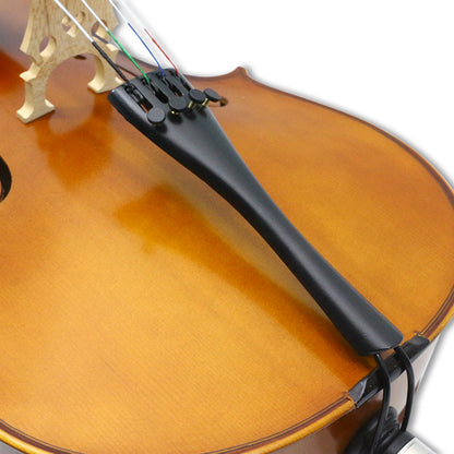 Yinfente 1/2 Size Cello,Beginner,Spruce Top Maple Back and Ebony Fittings Acoustic Cello Kit with Soft Case and Bow,String Musical Instruments for School Orchestras, Adults