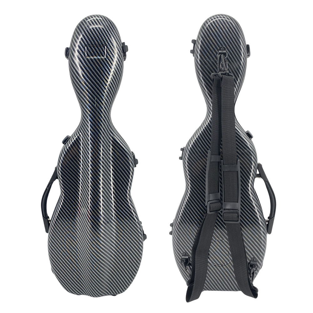 Yinfente 4/4 Full size Violin hard case Lightweight Carbon fiber Durable Handle Backstraps