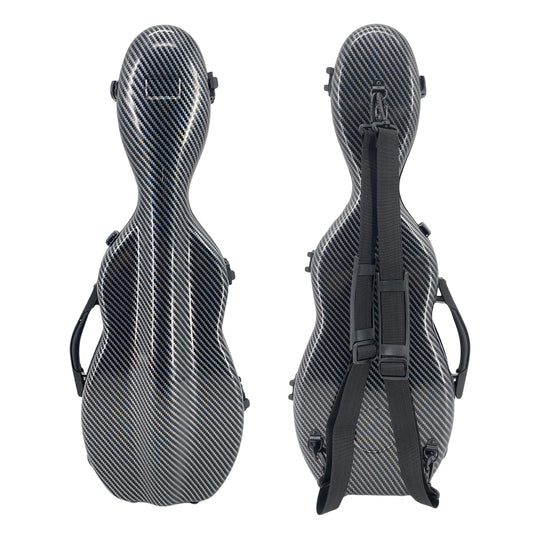 Yinfente 4/4 Full size Violin hard case Lightweight Carbon fiber Durable Handle Backstraps