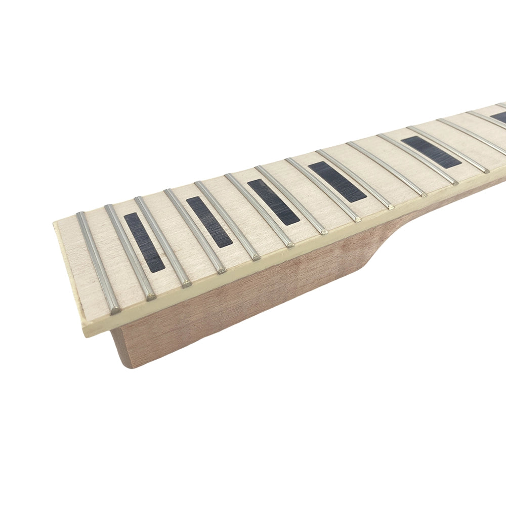 Yinfente New Electric Guitar Neck 22fret 25.5inch Flying V Style Binding Head Maple guitar neck Block Inlay