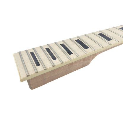 Yinfente New Electric Guitar Neck 22fret 25.5inch Flying V Style Binding Head Maple guitar neck Block Inlay