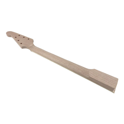 Yinfente New Electric Guitar Neck 22fret 25.5inch Flying V Style Binding Head Maple guitar neck Block Inlay