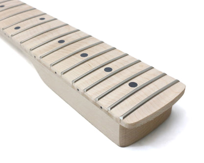 Yinfente New electric guitar neck 22fret 25.5inch flame Maple wood neck with dot inlay for Fender ST guitar